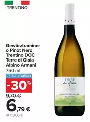 Trentino - Gewürztraminer O Pinot Nero DOC Terre Di Gioia Trentino - Gewürztraminer O Pinot Nero DOC Terre Di Gioia