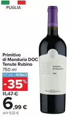 Tenute rubino - Primitivo Di Manduria DOC Tenute rubino - Primitivo Di Manduria DOC