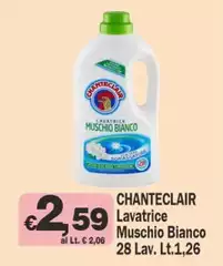 Chanteclair - Lavatrice Muschio Bianco