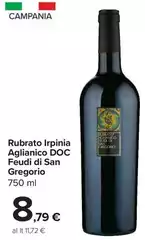 Rubrato Irpinia Aglianico DOC Feudi Di San Gregorio