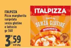 Italpizza - Pizza Margherita Surgelata Senza Glutine E Lattosio Italpizza - Pizza Margherita Surgelata Senza Glutine E Lattosio