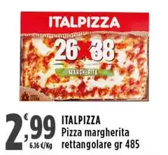 Italpizza - Pizza Margherita Rettangolare Italpizza - Pizza Margherita Rettangolare