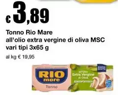 Rio Mare - Tonno All'Olio Extra Vergine Di Oliva MSC Rio Mare - Tonno All'Olio Extra Vergine Di Oliva MSC