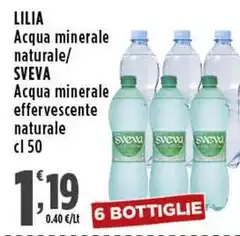 Lilia - Acqua Minerale Naturale/Sveva Acqua Minerale Effervescente Naturale Lilia - Acqua Minerale Naturale/Sveva Acqua Minerale Effervescente Naturale
