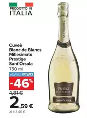 Sant'orsola - Cuveè Blanc De Blancs Millesimato Prestige Sant'orsola - Cuveè Blanc De Blancs Millesimato Prestige