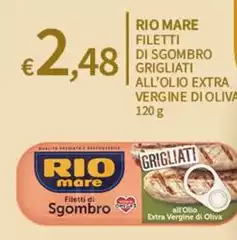 Rio Mare - Filetti Di Sgombro Grigliati All'Olio Extra Vergine Di Oliva