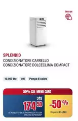 Splendid - Condizionatore Carrello Condizionatore Dolceclima Compact Splendid - Condizionatore Carrello Condizionatore Dolceclima Compact