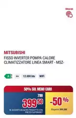 Mitsubishi - FISSO INTERTER POMPA CLORE CLIMATZXAtore LINEA SMART - MSZ Mitsubishi - FISSO INTERTER POMPA CLORE CLIMATZXAtore LINEA SMART - MSZ
