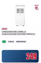 Argo - Condizionatore Carrello Climatizzatoretizzatore Portatile Argo - Condizionatore Carrello Climatizzatoretizzatore Portatile