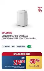 Splendid - Condizionatore Carrello Condizionatore Dolceclima Splendid - Condizionatore Carrello Condizionatore Dolceclima