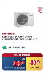 Mitsubishi - Fisse Inverter Pompa Calore Climatizzatore Linea Smart - Msz Mitsubishi - Fisse Inverter Pompa Calore Climatizzatore Linea Smart - Msz