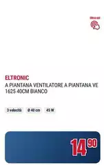 Dcg eltronic - A PiANTANA VENTILATORE A PANTANA VE 1625 40CM BIANCO