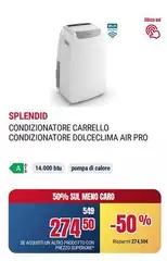 Splendid - Condizionatore Carrello Condizionatore Dolceclima Air Pro Splendid - Condizionatore Carrello Condizionatore Dolceclima Air Pro