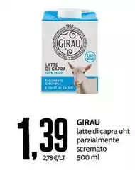 Girau - Latte Di Capra UHT Parzialmente Scremato