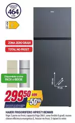 Haier - Frigorifero HPR5718ENMB