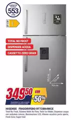 Hisense - Frigorifero RT728N4WCEF