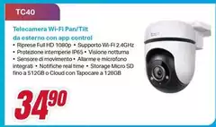TCL - Telecamera Wi-fi Pan/Tilt TCL - Telecamera Wi-fi Pan/Tilt