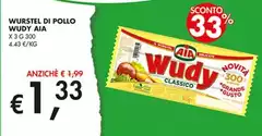 Aia - Wurstel Di Pollo Wudy