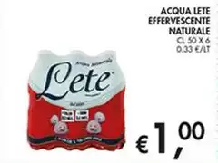Lete - Acqua  Effervescente Naturale
