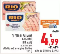 Rio Mare - Filetto Di Salmone Grigliato