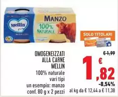 Mellin - Omogeneizzati Alla Carne