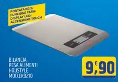 Houstyle - Bilancia Pesa Alimenti MOD.EK9210 Houstyle - Bilancia Pesa Alimenti MOD.EK9210