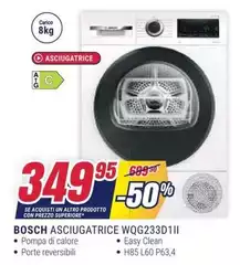 Bosch - Asciugatrice WQG233D11I Bosch - Asciugatrice WQG233D11I