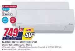 Daikin - Climatizzatore Dual Split 2AMXF40A+TXFX564TAFX35G