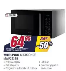 Whirlpool - Microonde MWP253SB Whirlpool - Microonde MWP253SB