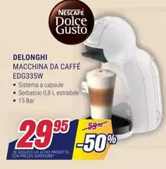 De Longhi - Macchina Da Caffé EDG335W