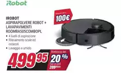 iRobot - Aspirapolvere Robot + Lavapavimenti Roombas050combopl