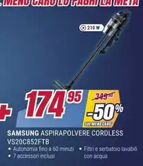 Samsung - Aspirapolvere Cordless VS20C852FTB