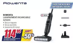 Rowenta - Lavapavimenti Ricaricabile G25035