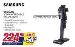 Samsung - Scopa Ricaricabile VS20C9554TK
