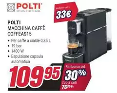 Polti - Macchina Caffè Coffeas15