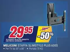 Meliconi - Staffa Slimstyle Plus 600S Meliconi - Staffa Slimstyle Plus 600S