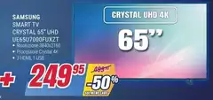 Samsung - Smart Tv Crystal 65" UHD UE65U700DFUZZT Samsung - Smart Tv Crystal 65" UHD UE65U700DFUZZT
