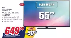 LG - Smart Tv Oled Evo 55" UHD 55G56LS LG - Smart Tv Oled Evo 55" UHD 55G56LS
