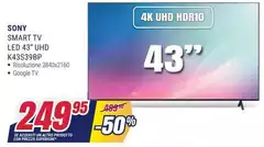 Sony - Smart Tv Led 43" UHD K43339BP Sony - Smart Tv Led 43" UHD K43339BP