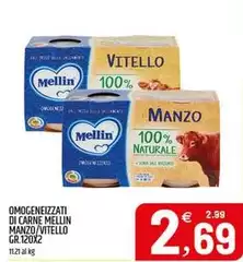 Mellin - Omogeneizzati Di Carne Manzo/Vitello