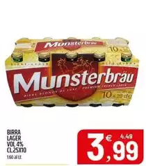 Munsterbrau - Birra Lager Munsterbrau - Birra Lager