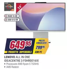 Lenovo - All In One Ideacentre 3 Fohro00161x