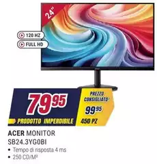 Acer - Monitor Sb24.3ygobi