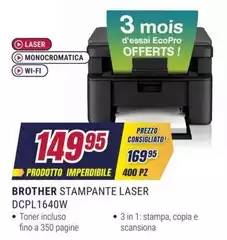 Brother - Stampante Laser DCPLT640W