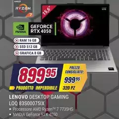 Lenovo - Desktop Gaming Loq 83S00075IX