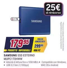 Samsung - Ssd Esterno Mupc110hww