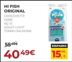 Crocchette Cane Kg.10 Adult-light Tonno Salmone