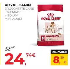 Royal Canin -  Crocchette Cane Kg.4 Maxi Medium Mini Adult