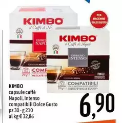 Kimbo - Capsule Caffè Napoli, Intenso Compatibili Dolce Gusto