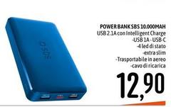 Sbs - Power Bank 10,000mah Sbs - Power Bank 10,000mah